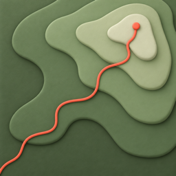 GPX Path for Mac app icon: green topo map crossed by an orange route